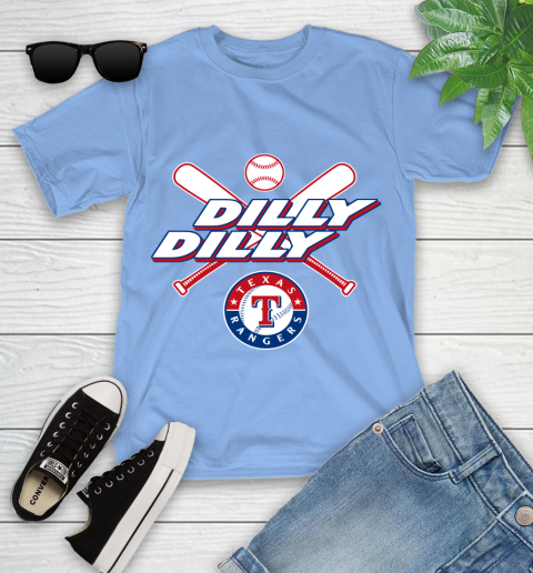 MLB Texas Rangers Dilly Dilly Baseball Sports Youth T-Shirt 11