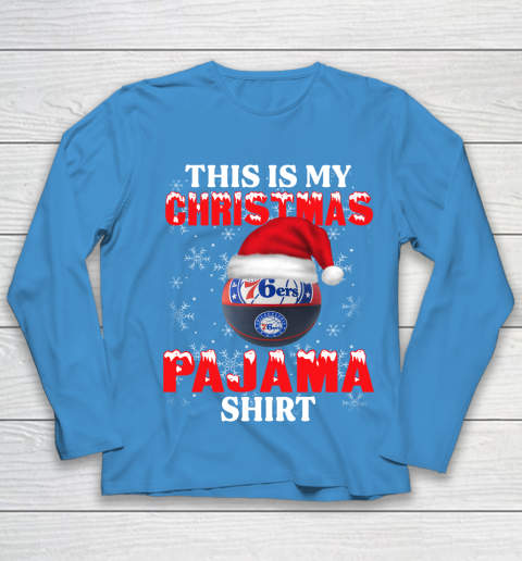 Philadelphia 76ers This Is My Christmas Pajama Shirt NBA Youth Long Sleeve 5