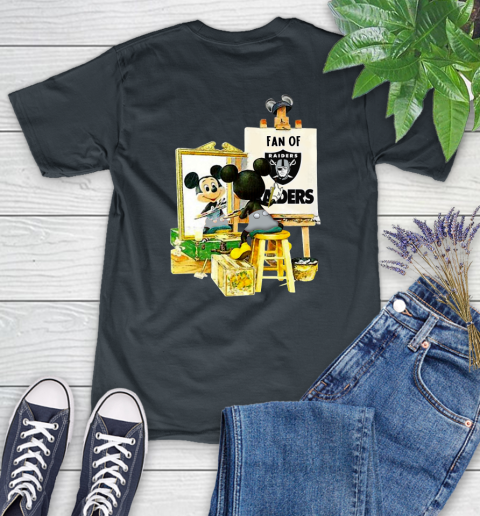 NFL Football Oakland Raiders Mickey Drawing Shirt 87