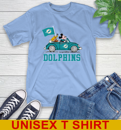 NFL Football Miami Dolphins Pluto Mickey Driving Disney Shirt T-Shirt 11