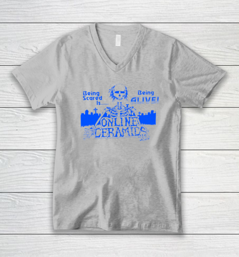 Being Scared Is Being Alive V-Neck T-Shirt 2