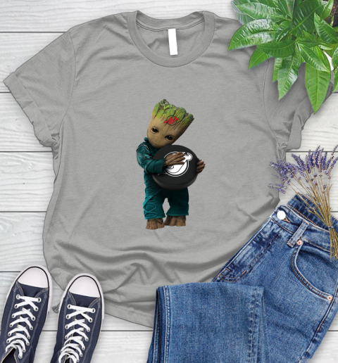 NHL Groot Guardians Of The Galaxy Hockey Sports New Jersey Devils Women's T-Shirt 10