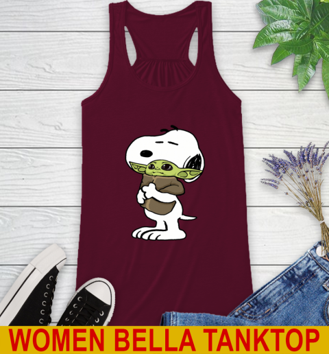 Snoopy Hugging Baby Yoda Shirt 39