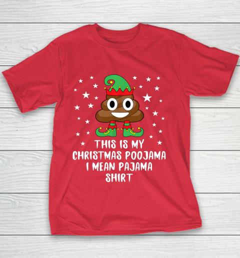 Elf Poop Emoji This Is My Christmas Poojama - Pajama Shirt