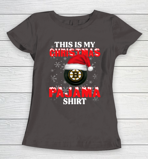 Boston Bruins This Is My Christmas Pajama Shirt NHL Women's T-Shirt 7