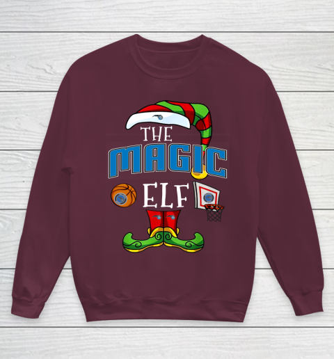 Orlando Magic Christmas ELF Funny NBA Youth Sweatshirt 4