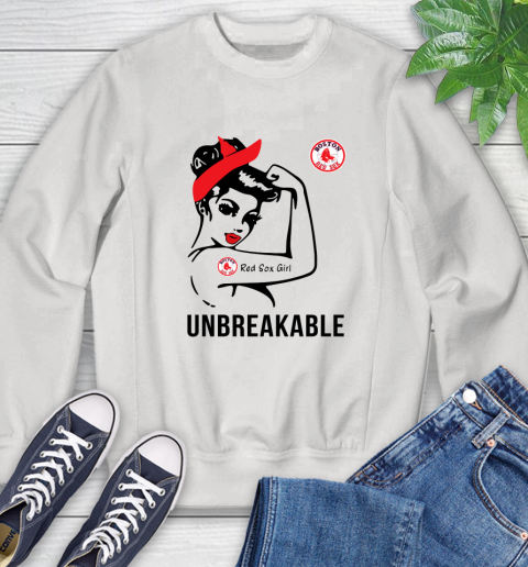 MLB Boston Red Sox Girl Unbreakable Baseball Sports Sweatshirt