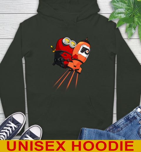 NHL Hockey Philadelphia Flyers Deadpool Minion Marvel Shirt Hoodie 12