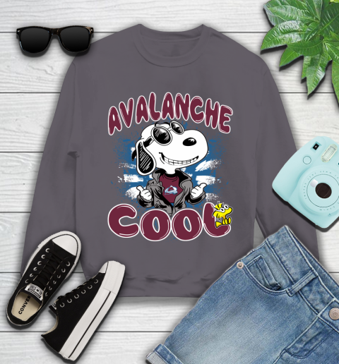 NHL Hockey Colorado Avalanche Cool Snoopy Shirt Youth Sweatshirt 4