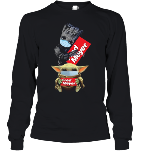 Baby Groot And Baby Yoda Face Mask Hug Fred Meyer Youth Long Sleeve