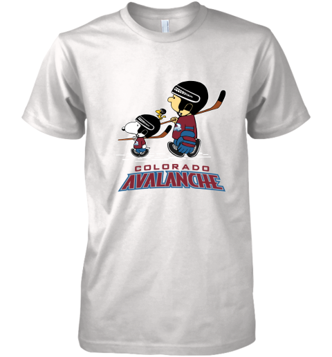 Let's Play Colorado Avalanche Ice Hockey Snoopy NHL Premium Men's T-Shirt