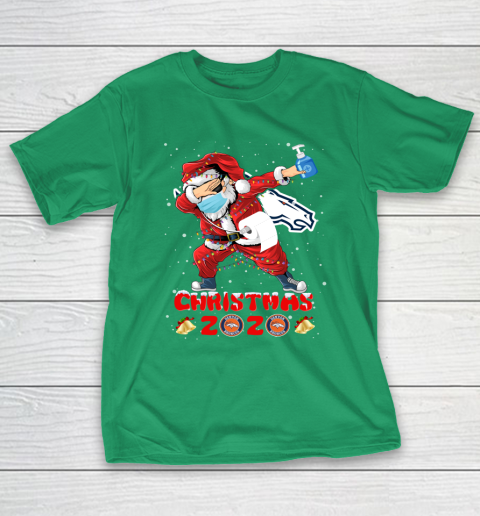 Denver Broncos Funny Santa Claus Dabbing Christmas 2020 NFL T-Shirt 5