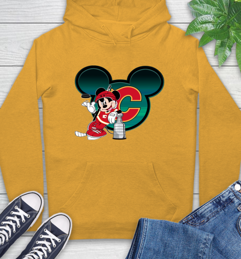 NHL Calgary Flames Stanley Cup Mickey Mouse Disney Hockey T Shirt Hoodie 3
