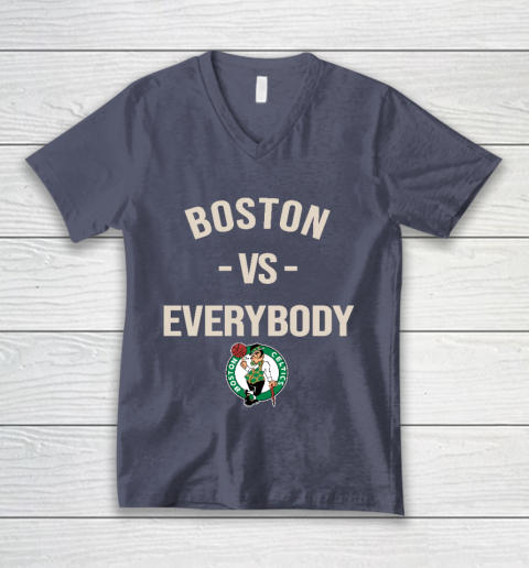 Boston Celtics Vs Everybody V-Neck T-Shirt 7