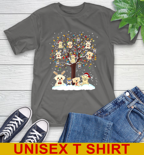 Labrador dog pet lover light christmas tree shirt 10