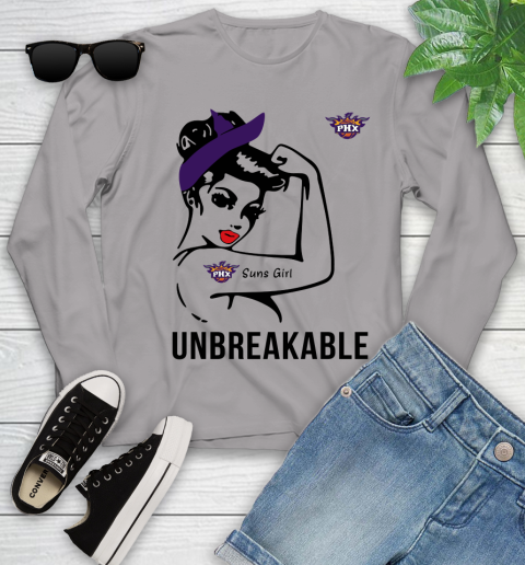 NBA Phoenix Suns Girl Unbreakable Basketball Sports Youth Long Sleeve 3