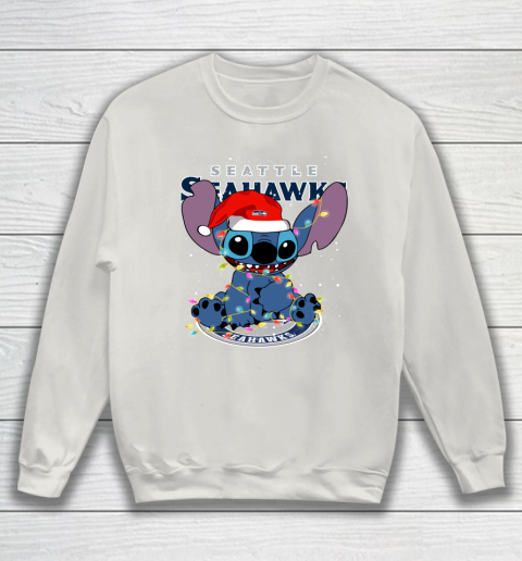 Seattle Seahawks NFL Football noel stitch Christmas Sweatshirt 8