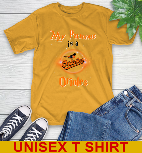 MLB Baseball Harry Potter My Patronus Is A Baltimore Orioles T-Shirt 3 MLB Baseball Harry Potter My Patronus Is A Baltimore Orioles T-Shirt - Image 3