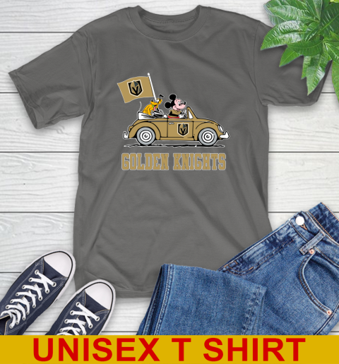 NHL Hockey Vegas Golden Knights Pluto Mickey Driving Disney Shirt T-Shirt 8
