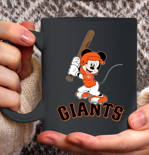 MLB Baseball San Francisco Giants Cheerful Mickey Mouse Shirt Ceramic Mug 11oz