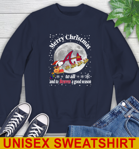Atlanta Braves Merry Christmas To All And To Braves A Good Season MLB Baseball Sports Sweatshirt 2