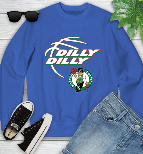 NBA Boston Celtics Dilly Dilly Basketball Sports Youth Sweatshirt 8