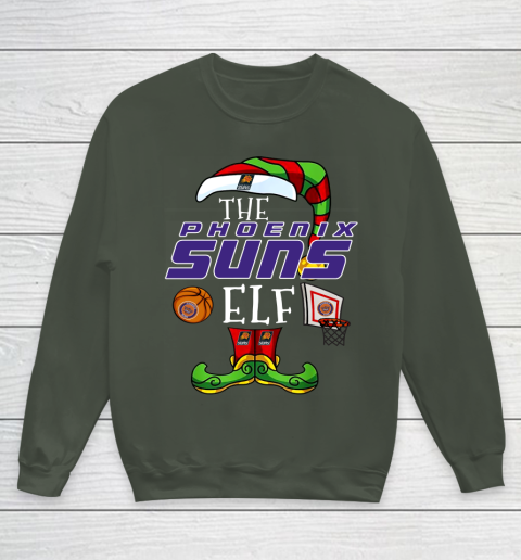 Phoenix Suns Christmas ELF Funny NBA Youth Sweatshirt 8