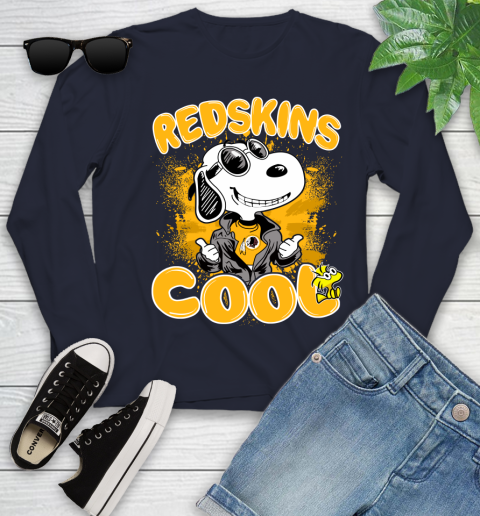 NFL Football Washington Redskins Cool Snoopy Shirt Youth Long Sleeve 2