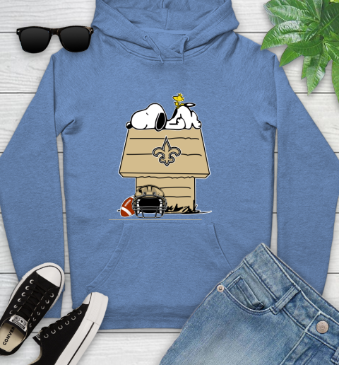 New Orleans Saints NFL Football Snoopy Woodstock The Peanuts Movie Youth Hoodie 12