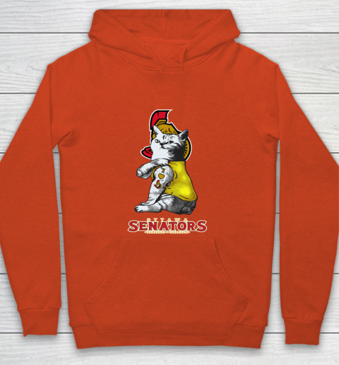 NHL My Cat Loves Ottawa Senators Hockey Youth Hoodie 3