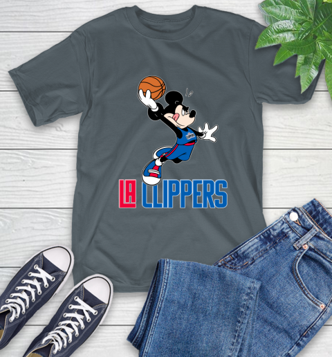 NBA Basketball LA Clippers Cheerful Mickey Mouse Shirt T-Shirt 7