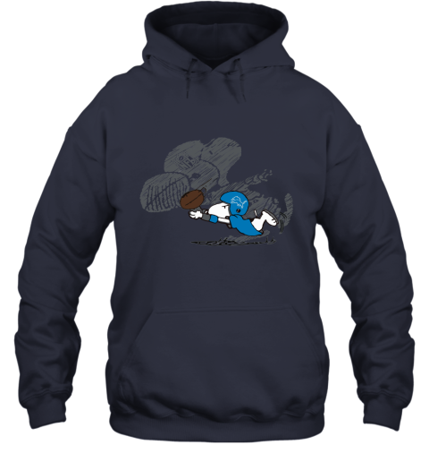 Detroit Lions Snoopy Plays The Football Game Hoodie