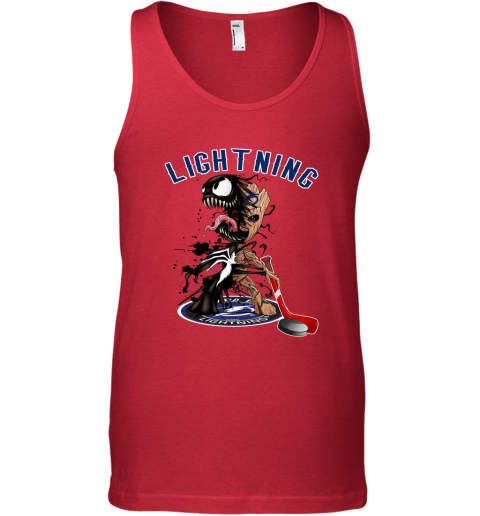 NHL Tampa Bay Lightning Hockey Venom Groot Guardians Of The Galaxy 2v04AAHRE97 unisex tank 17 95 151514 front red
