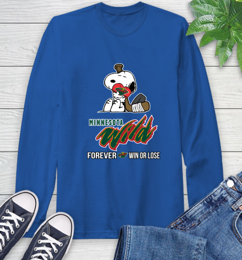 NHL The Peanuts Movie Snoopy Forever Win Or Lose Hockey Minnesota Wild 66