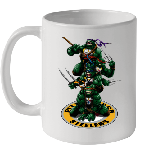 NFL Football Pittsburgh Steelers Teenage Mutant Ninja Turtles Shirt Ceramic Mug 11oz