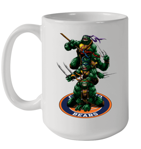 NFL Football Chicago Bears Teenage Mutant Ninja Turtles Shirt Ceramic Mug 15oz