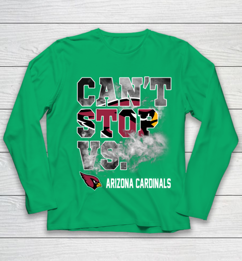 NFL Arizona Cardinals Football Can't Stop Vs Youth Long Sleeve 4