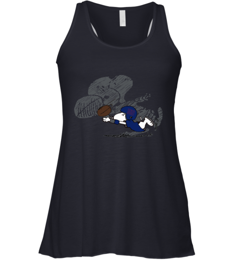 New York Giants Snoopy Plays The Football Game Racerback Tank