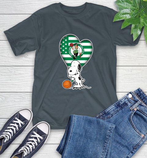 Boston Celtics NBA Basketball The Peanuts Movie Adorable Snoopy T-Shirt 9