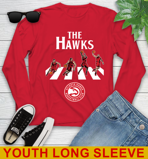 NBA Basketball Atlanta Hawks The Beatles Rock Band Shirt Youth Long Sleeve 11