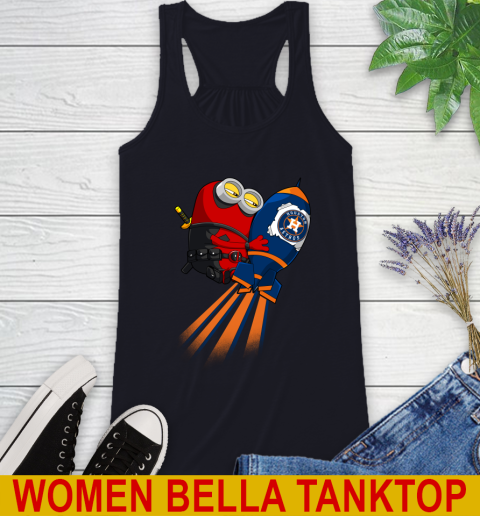 MLB Baseball Houston Astros Deadpool Minion Marvel Shirt Racerback Tank 8