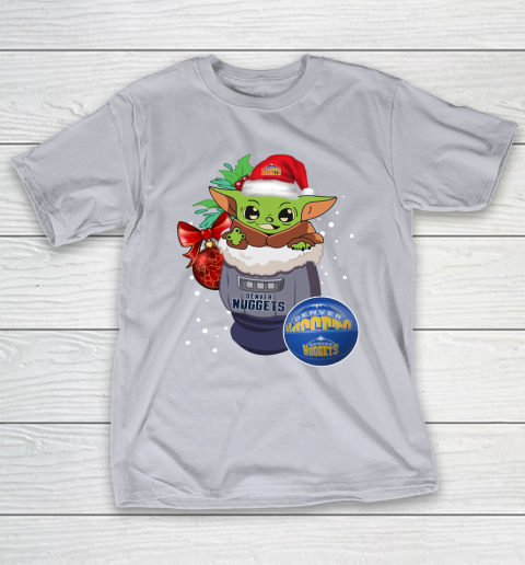 Denver Nuggets Christmas Baby Yoda Star Wars Funny Happy NBA T-Shirt 7