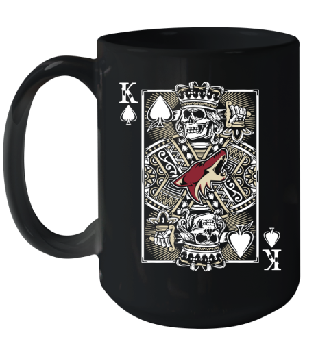 Arizona Coyotes NHL Hockey The King Of Spades Death Cards Shirt Ceramic Mug 15oz