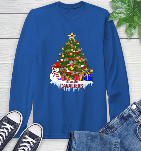 Cleveland Cavaliers Merry Christmas NBA Basketball Sports Long Sleeve T-Shirt 9