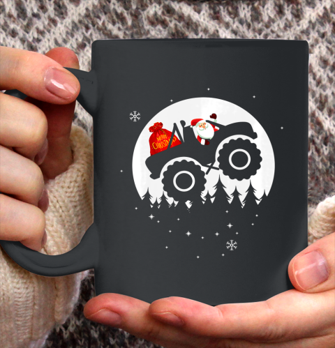 Monster Truck Pajama Christmas Ceramic Mug 11oz