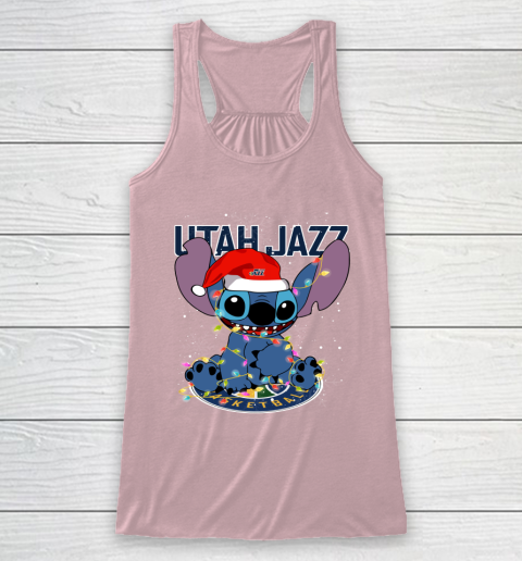 Utah Jazz NBA noel stitch Basketball Christmas Racerback Tank 5