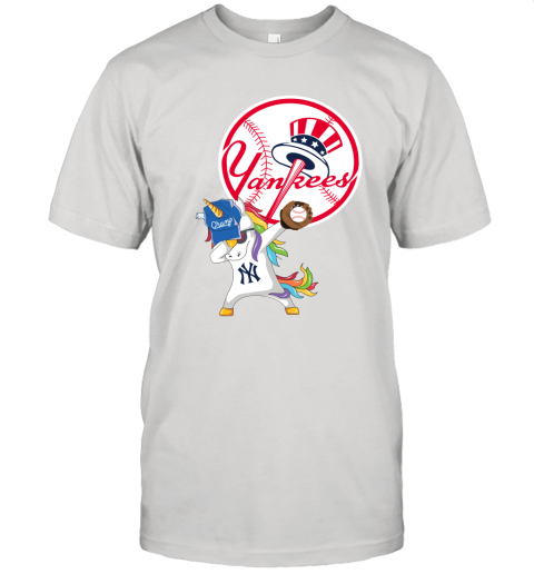 Hip Hop Dabbing Unicorn Flippin Love New York Yankees Unisex Jersey Tee