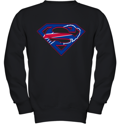 We Are Undefeatable The Buffalo Bills x Superman NFL Youth Sweatshirt