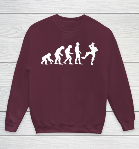 Fortnite Tshirt Human Evolution Take That L Emote Dance Youth Sweatshirt Tee For Sports