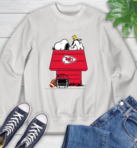 Kansas City Chiefs NFL Football Snoopy Woodstock The Peanuts Movie Sweatshirt